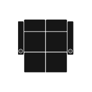 Loveseat &amp; 2 Ottomans